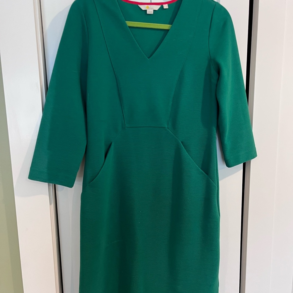 Green Boden Ottoman Shift Dress 8L